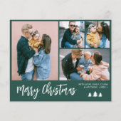 Budget Script Photo Collage Kerstfeestdag Flyer (Voorkant)