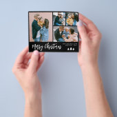 Budget Script Photo Collage Kerstfeestdag Flyer (Hand)