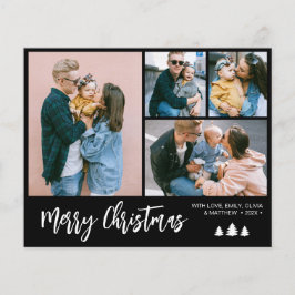 Budget Script Photo Collage Kerstfeestdag Flyer