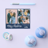 Budget Script Photo Collage Kerstfeestdag Flyer (Enkel)