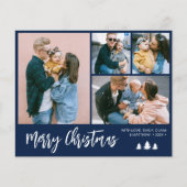 Budget Script Photo Collage Kerstfeestdag Flyer (Voorkant)