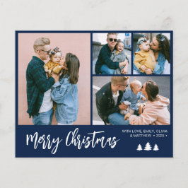 Budget Script Photo Collage Kerstfeestdag Flyer