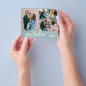 Budget Script Photo Collage Pine Kerstfeestdag Flyer (Hand)