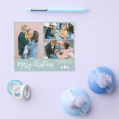 Budget Script Photo Collage Pine Kerstfeestdag Flyer (Enkel)