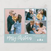 Budget Script Photo Collage Pine Kerstfeestdag Flyer (Voorkant)