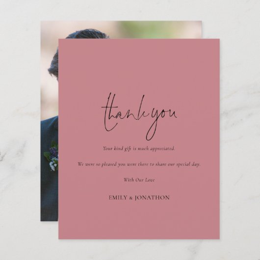 Budget Script Photo Dusty Roos Weddenschap Bedankt (Voorkant / Achterkant)