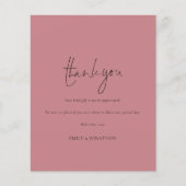 Budget Script Photo Dusty Roos Weddenschap Bedankt (Voorkant)