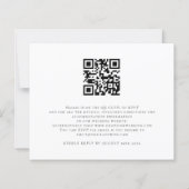 Budget Script Photo QR Code Weddenschap RSVP (Achterkant)