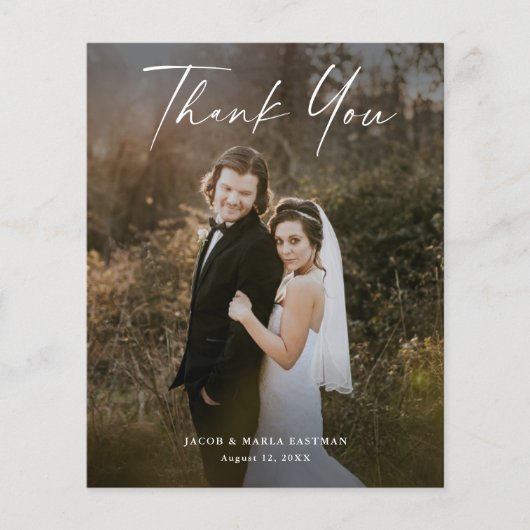 Budget Script Photo Weddenschap Hartelijk dank (Voorkant)