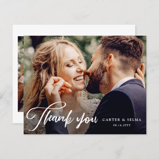 Budget Script Photo Weddenschap Hartelijk dank (Voorkant / Achterkant)