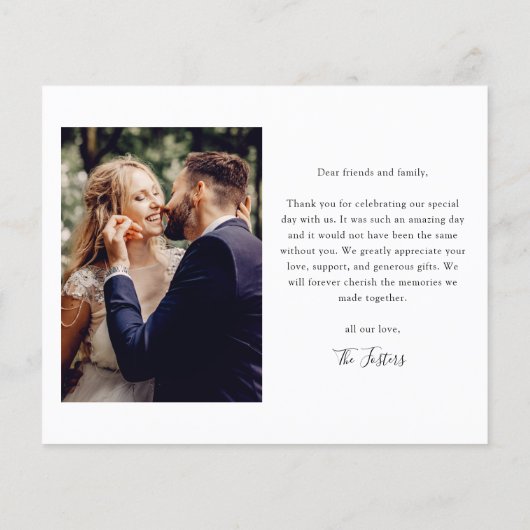 Budget Script Photo Weddenschap Hartelijk dank (Achterkant)