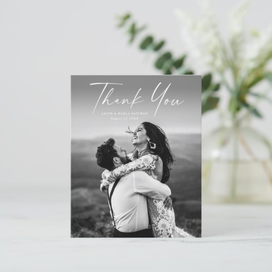 Budget Script Photo Weddenschap Hartelijk dank (Staand voorkant)