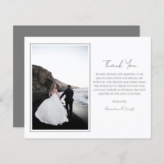 Budget Script Photo Weddenschap Hartelijk dank (Voorkant / Achterkant)