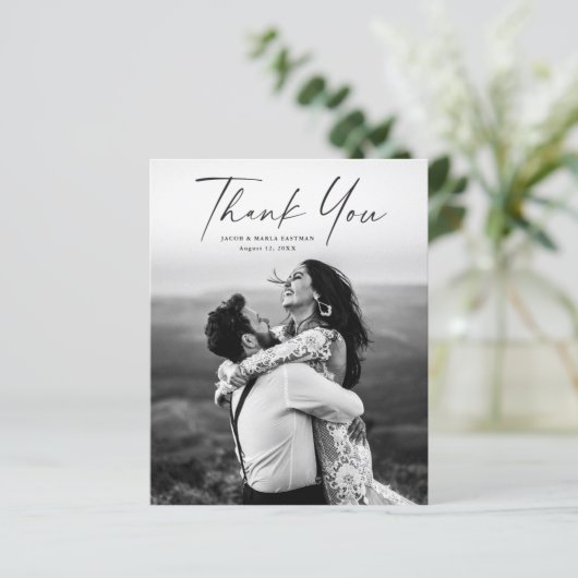 Budget Script Photo Weddenschap Hartelijk dank (Staand voorkant)