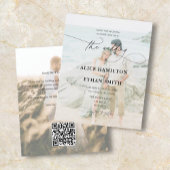 Budget Script Photo Wedding Invitation