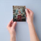Budget Script Prettig Kerstmis Foto Vakantiekaart Flyer (Hand)