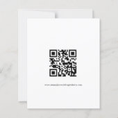 Budget Script QR-code Foto bruiloft RSVP-behuizing (Achterkant)