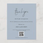 Budget Script QR Code Weddenschap Foto Blauwe Beda (Voorkant)