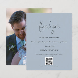 Budget Script QR Code Weddenschap Foto Blauwe Beda