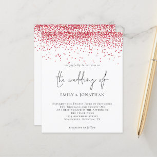 Budget Script Red Glitter Weddenschap