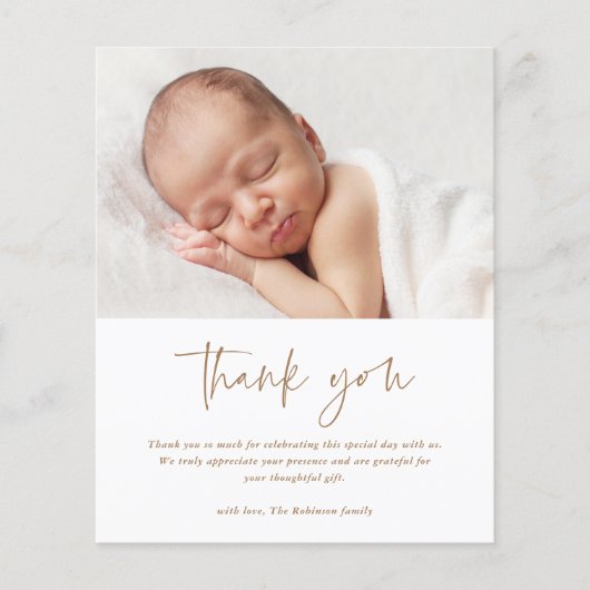 Budget Script Religieuze Baptisme Hartelijk dank (Voorkant)