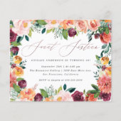 Budget Script Roos Gold Sweet 16 Birthday Party (Voorkant)