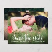 BUDGET Script Save the Date Photo Verloving (Voorkant / Achterkant)