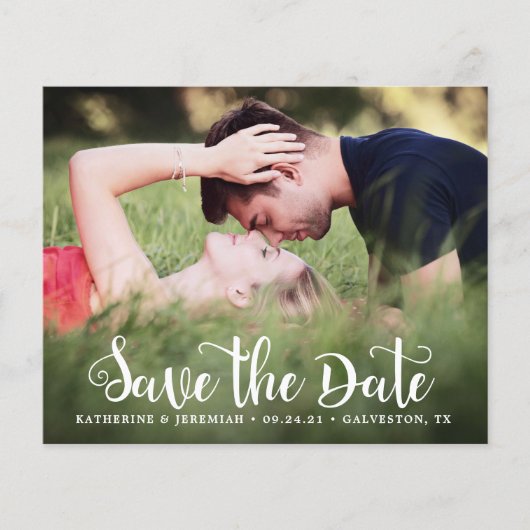 BUDGET Script Save the Date Photo Verloving (Voorkant)