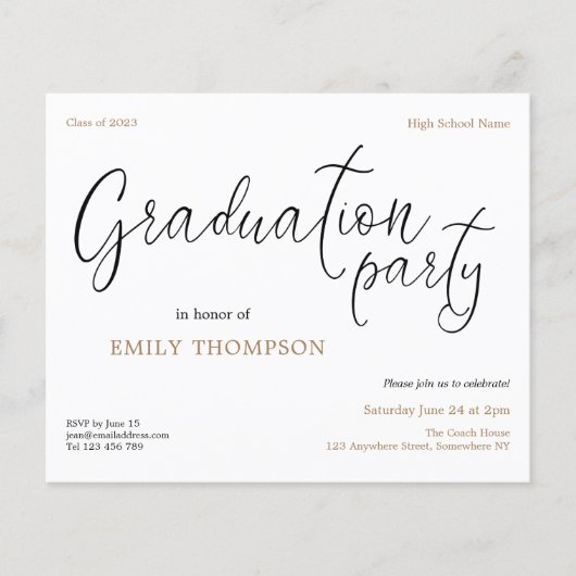 Budget Script Tekst 2024 Diploma-uitreikingsfeest  (Voorkant)