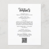 BUDGET Script Trouwdetails QR Code & Uitnodiging (Achterkant)
