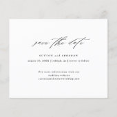 Budget Script Trouwfoto Collage Save The Date Flyer (Achterkant)