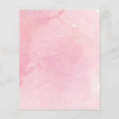 Budget Script Watercolor Huwelijksuitnodiging (Achterkant)