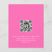 Budget Script We Do Hot Pink bruiloft uitnodiging (Achterkant)