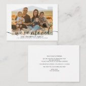 BUDGET script We hebben Foto New Home Moving verpl Notitiekaartje (Voorkant / Achterkant)