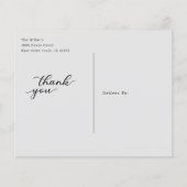 Budget Script Weddenschap Aangepaste foto Bedankt (Achterkant)