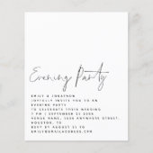 BUDGET Script Wedding Evding Party uitnodigen (Voorkant)