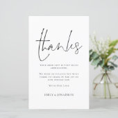 BUDGET Script Weduwen 3 Foto Collage Quote Bedankt (Staand voorkant)