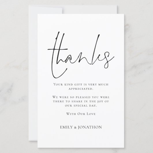 BUDGET Script Weduwen 3 Foto Collage Quote Bedankt (Voorkant)