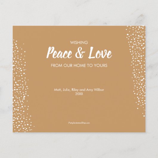 Budget Seashell Holiday Greeting Kaart (Achterkant)