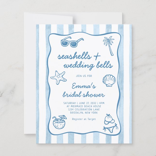 Budget Seashells and Wedding Bells Bridal Shower (Voorkant)