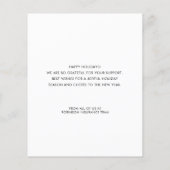 Budget Season's Groeten Krans Business Logo (Achterkant)