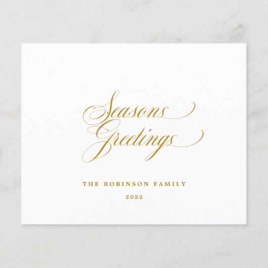Budget Seizoenen Goud Script Typografie (Voorkant)