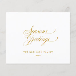 Budget Seizoenen Goud Script Typografie