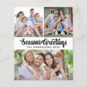 Budget Seizoen's Greetings Photo Holiday Kaart (Voorkant)