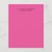 BUDGET Sfeervol Roze Magnolia Chic Trouw Uitnodigi (Achterkant)