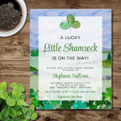 Budget Shamrock Baby shower Invitation