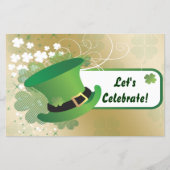 Budget Shamrock St Patricks Day Party Invitation (Voorkant)