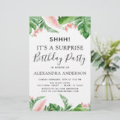 Budget Shhh Surprise Birthday Party tropical (Staand voorkant)