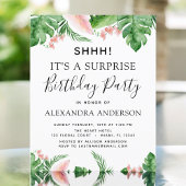 Budget Shhh Surprise Birthday Party tropical