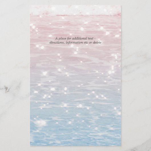 Budget Shimmering Waters Pink Beach Wedding (Achterkant)